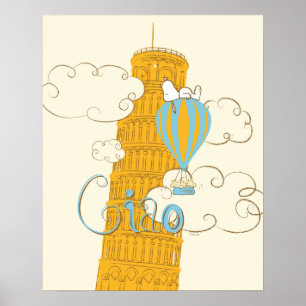 Jordnötter   Snoopy & Woodstock Ciao Poster