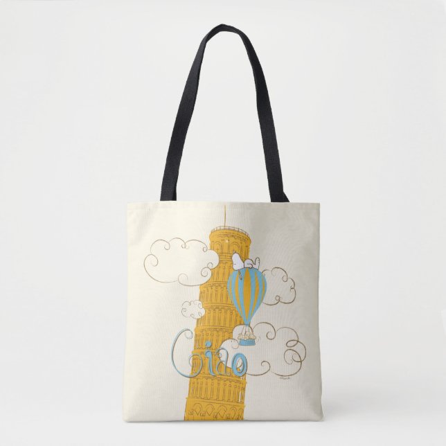 Jordnötter | Snoopy & Woodstock Ciao Tygkasse (Framsida)