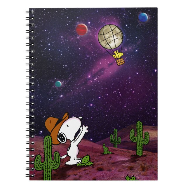 Jordnötter | Snoopy & Woodstock Cowboy Anteckningsbok (Framsidan)