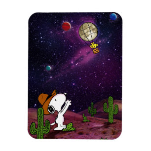 Jordnötter Snoopy & Woodstock Cowboy Magnet