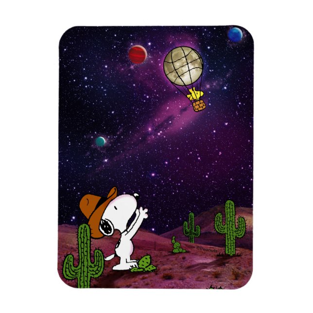 Jordnötter | Snoopy & Woodstock Cowboy Magnet (Vertikal)