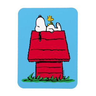 Jordnötter   Snoopy & Woodstock Doghouse Magnet