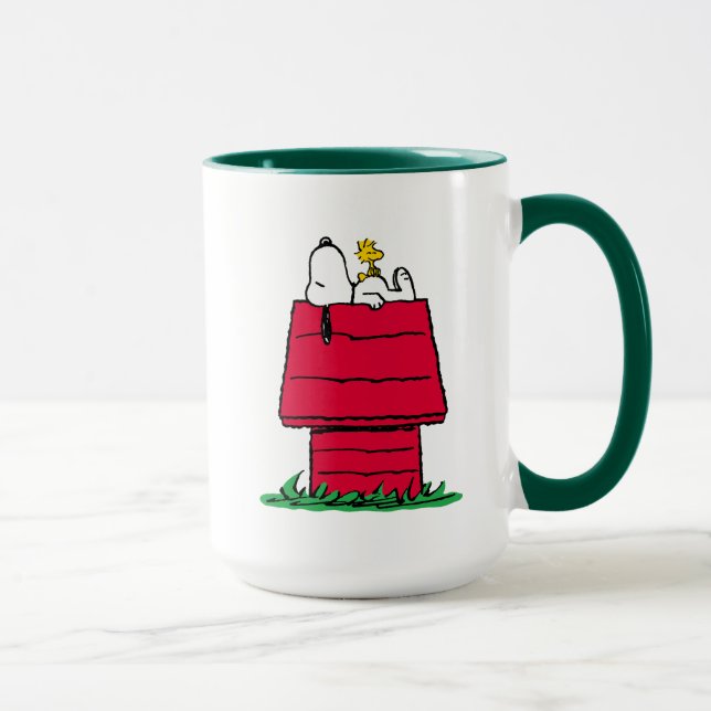Jordnötter | Snoopy & Woodstock Doghouse Mugg (Höger)