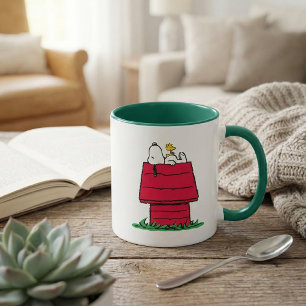 Jordnötter Snoopy & Woodstock Doghouse Mugg