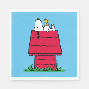 Jordnötter Snoopy & Woodstock Doghouse Pappersservett