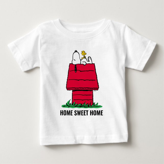 Jordnötter | Snoopy & Woodstock Doghouse T Shirt (Framsida)