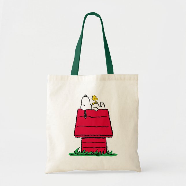 Jordnötter | Snoopy & Woodstock Doghouse Tygkasse (Framsidan)