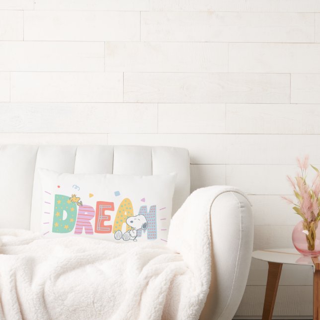 Jordnötter | Snoopy & Woodstock Dream Lumbarkudde (Soffa)