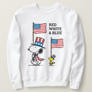 Jordnötter Snoopy & Woodstock farbror Sams Lång Ärmad Tröja