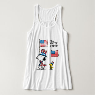Jordnötter   Snoopy & Woodstock farbror Sams Linne Med Racerback