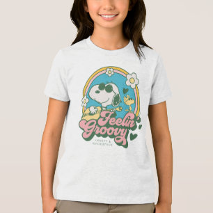 Jordnötter   Snoopy & Woodstock Feelin'Groovy T Shirt