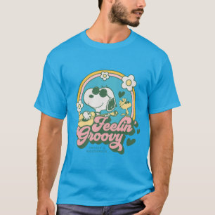 Jordnötter   Snoopy & Woodstock Feelin'Groovy T Shirt