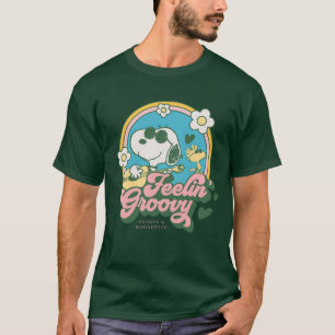 Jordnötter   Snoopy & Woodstock Feelin'Groovy T Shirt