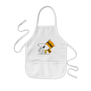 Jordnötter Snoopy & Woodstock Flaggor Barnförkläde