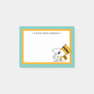 Jordnötter Snoopy & Woodstock Flaggor Post-it Block