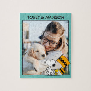 Jordnötter   Snoopy & Woodstock Flaggor Pussel