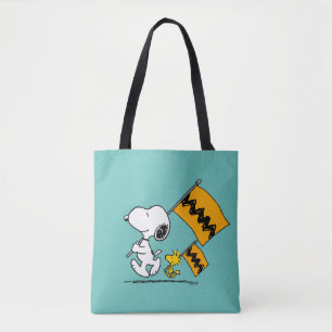 Jordnötter Snoopy & Woodstock Flaggor Tygkasse