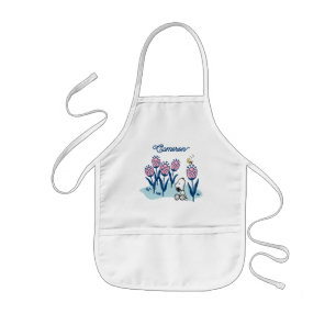 Jordnötter Snoopy & Woodstock Flower Lägg till d Barnförkläde