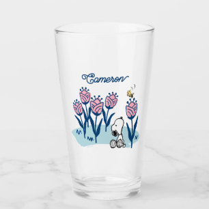 Jordnötter Snoopy & Woodstock Flower   Lägg till d Glaskopp