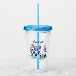 Jordnötter Snoopy & Woodstock Flower   Lägg till d Take Away Mugg