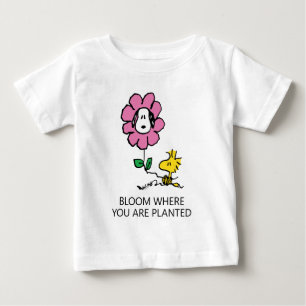 Jordnötter Snoopy & Woodstock Flower T Shirt