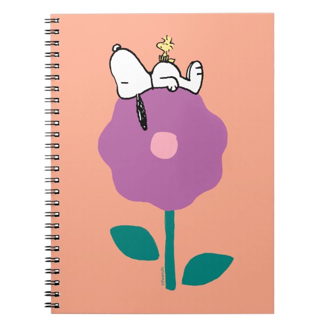 Jordnötter | Snoopy & Woodstock Flower Whistle Anteckningsbok (Framsidan)