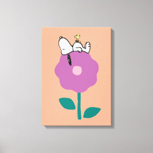 Jordnötter   Snoopy & Woodstock Flower Whistle Canvastryck
