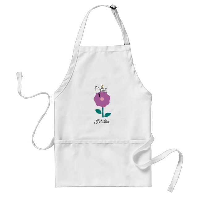 Jordnötter | Snoopy & Woodstock Flower Whistle Förkläde (Framsidan)