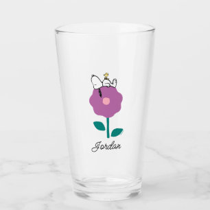 Jordnötter Snoopy & Woodstock Flower Whistle Glaskopp