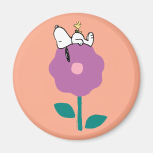 Jordnötter Snoopy & Woodstock Flower Whistle Magnet