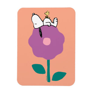 Jordnötter Snoopy & Woodstock Flower Whistle Magnet