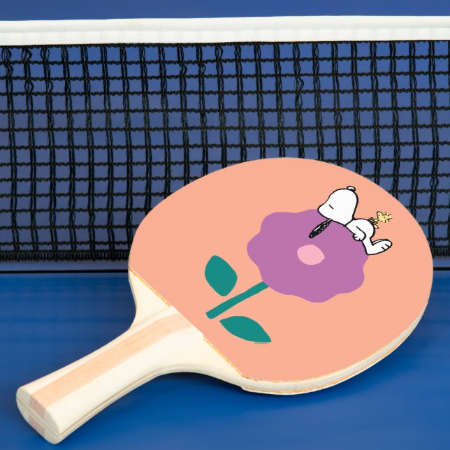 Jordnötter | Snoopy & Woodstock Flower Whistle Pingisracket (Insitu)
