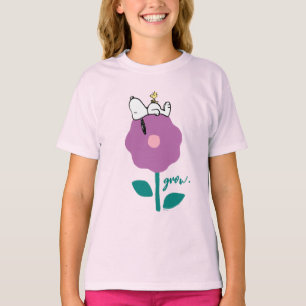 Jordnötter   Snoopy & Woodstock Flower Whistle T Shirt