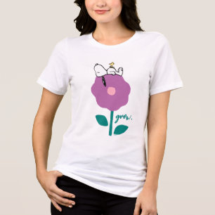 Jordnötter   Snoopy & Woodstock Flower Whistle T Shirt