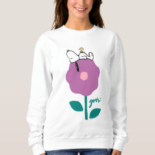 Jordnötter   Snoopy & Woodstock Flower Whistle T Shirt