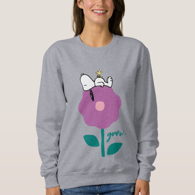 Jordnötter | Snoopy & Woodstock Flower Whistle T Shirt (Framsida)