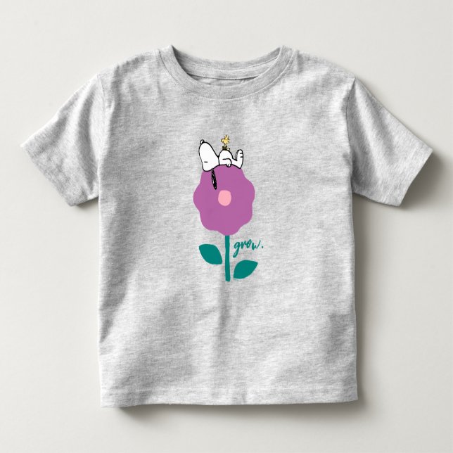 Jordnötter | Snoopy & Woodstock Flower Whistle T Shirt (Framsida)