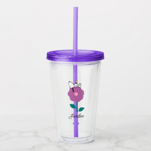 Jordnötter Snoopy & Woodstock Flower Whistle Take Away Mugg