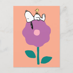 Jordnötter Snoopy & Woodstock Flower Whistle Vykort