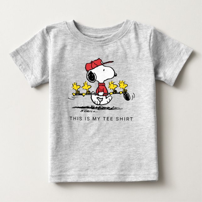 Jordnötter | Snoopy, Woodstock & Friends Golf T Shirt (Framsida)