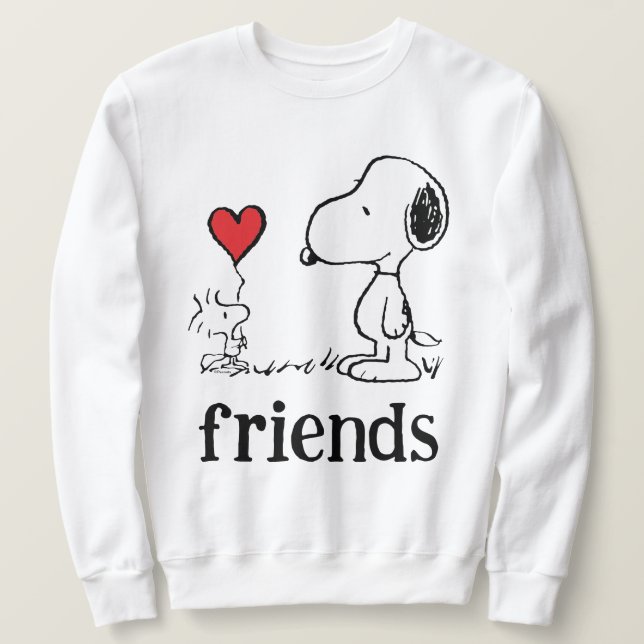 Jordnötter | Snoopy & Woodstock Friends Lång Ärmad Tröja (Design framsida)