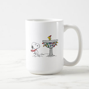 Jordnötter Snoopy & Woodstock Fryst fågelbad Kaffemugg