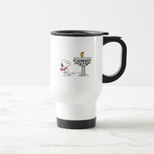 Jordnötter Snoopy & Woodstock Fryst fågelbad Resemugg