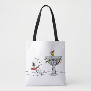 Jordnötter   Snoopy & Woodstock Fryst fågelbad Tygkasse