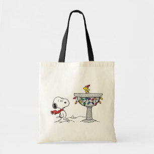 Jordnötter   Snoopy & Woodstock Fryst fågelbad Tygkasse