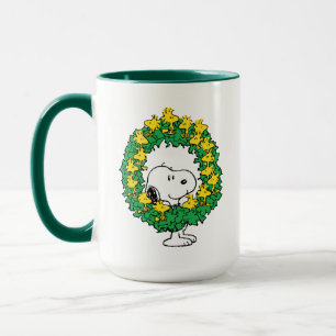 Jordnötter Snoopy & Woodstock God Julfrand Mugg
