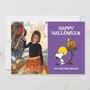 Jordnötter   Snoopy & Woodstock Happy halloween Julkort