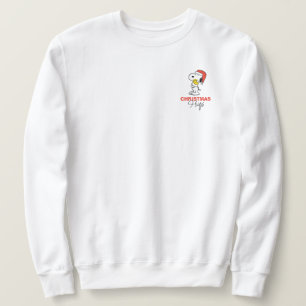 Jordnötter Snoopy & Woodstock Helgdag Hugs Lång Ärmad Tröja