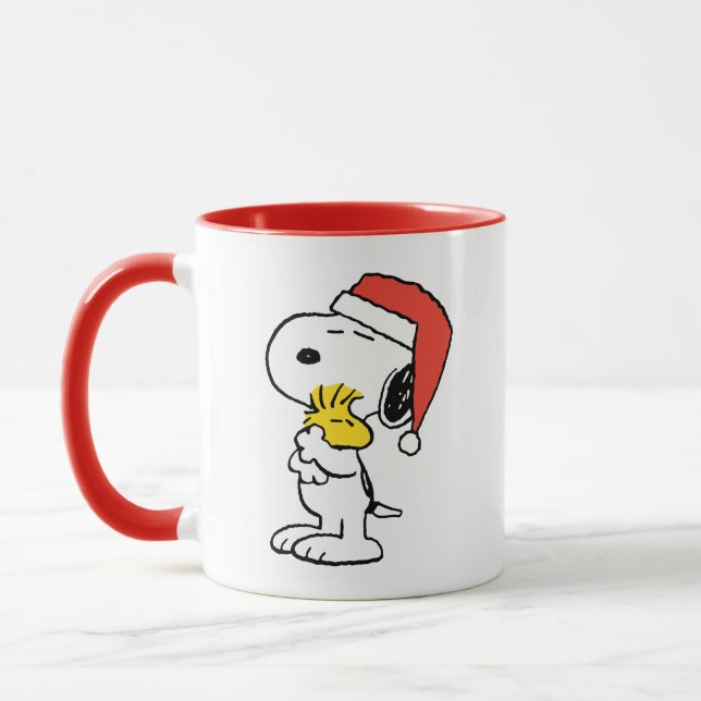 Jordnötter | Snoopy & Woodstock Helgdag Hugs Mugg (Vänster)