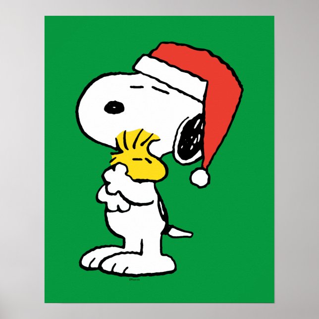 Jordnötter | Snoopy & Woodstock Helgdag Hugs Poster (Framsidan)